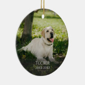 Custom Pet Memorial Classic Ornament (Rechts)