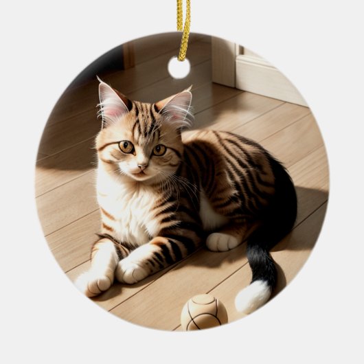 Custom Pet Memorial Gift Keramik Ornament (Vorne)