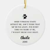 Custom Pet Memorial Hund Katze Weihnachtsgebäck Ve Keramik Ornament (Vorne)