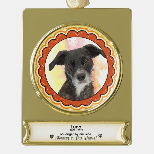 Custom Pet Memorial Ornament - Sympathy Gift (Vorderseite)