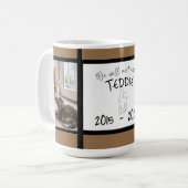 Custom Pet Memorial Photo Kaffeetasse (Vorderseite Links)