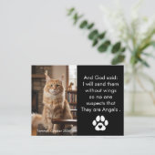 Custom Pet Memorial Photo Postcard  Postkarte (Stehend Vorderseite)