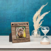 Custom Pet Memorial Wood Foto Fotoplatte (InSitu)