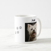 Custom Pet Mug Using Your Photo & Name Kaffeetasse (VorderseiteRechts)