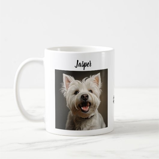 Custom Pet Mug Using Your Photo & Name Kaffeetasse (Links)