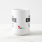Custom Pet Name Coffee Mug | Powered by Coffee and Kaffeetasse (Mittel)