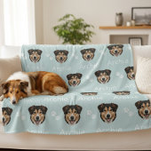 Custom Pet Name Photo Dog Fleecedecke