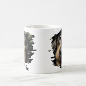 Custom Pet Name Photo Pet Lover Gift Typography Kaffeetasse (Mittel)