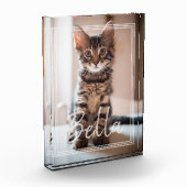 Custom Pet Name Typography and Photo Frame Fotoblock (Links)