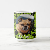 Custom Pet Parent Mug with Green & Black Plant Kaffeetasse (Mittel)