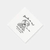Custom Pet Personalisiert Simple Wedding Serviette (Ecke)