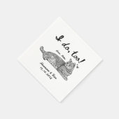 Custom Pet Personalisiert Simple Wedding Serviette (Ecke)