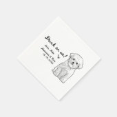 Custom Pet Personalisiert Simple Wedding Serviette (Ecke)