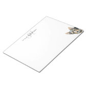 Custom Pet Personalized Large Notizblock (angewinkelt)