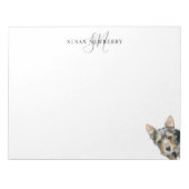Custom Pet Personalized Large Notizblock (Vorderseite)