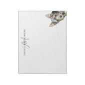 Custom Pet Personalized Monogram Large Notizblock (Rotiert)