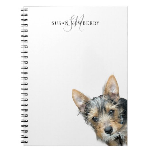 Custom Pet Personalized Monogram Notizblock (Vorderseite)