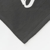 Custom Pet Photo and Name Typography Fleecedecke (Ecke)