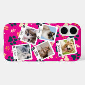 Custom Pet Photo Collage Phone Case with Names  (Rückseite (Horizontal))
