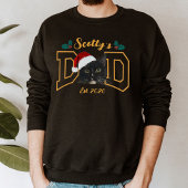 Custom Pet Photo Face with Santa Hat Christmas Sweatshirt