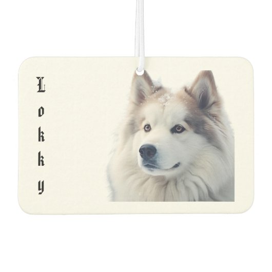 Custom Pet Photo Freshener Autolufterfrischer (Vorderseite)