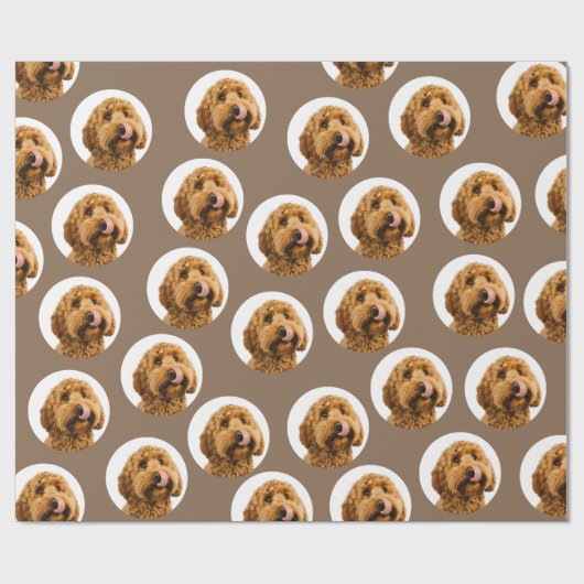 Custom Pet Photo Geschenkpapier (Flach)