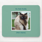 Custom Pet Photo & Name Mousepad | Desk Buddy (Vorne)