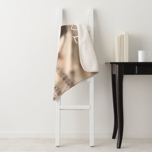 Custom Pet Photo & Name Sherpa Blanket Sherpadecke (Beispiel)