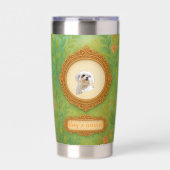 Custom Pet Photo & Name Tumbler Thermobecher (Vorderseite)