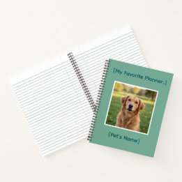 Custom Pet Photo Notebook | Personalized Planner Notizblock