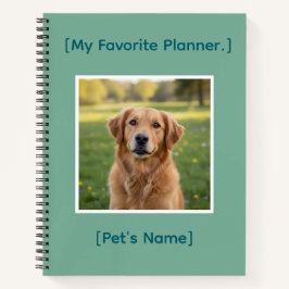 Custom Pet Photo Notebook | Personalized Planner Notizblock