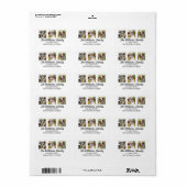 Custom Pet Photo Return Address Adressaufkleber (Vorne)