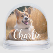 Custom Pet Photo Schneekugeln (Vorderseite)