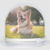 Custom Pet Photo Schneekugeln (Rückseite)