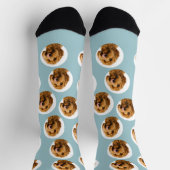 Custom Pet Photo Socks | Personalized Dog Face Socken (Oben)