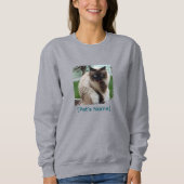 Custom Pet Photo Sweatshirt | Brushstroke Apparel (Vorderseite)