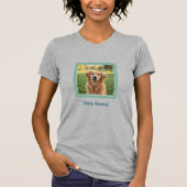 Custom Pet Photo T-Shirt for Dog & Cat Moms (Vorderseite)