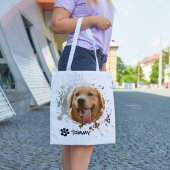 Custom Pet Photo Tote Bag with Name – All Over Pri Tasche
