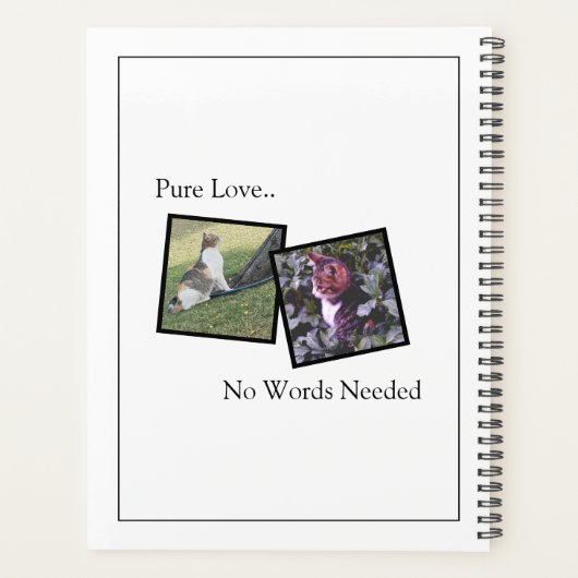 Custom Pet Planner Notebook Planer (Rückseite)