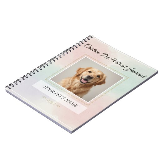 Custom Pet Portrait Journal – Personalized Noteboo Notizblock (Linke Seite)