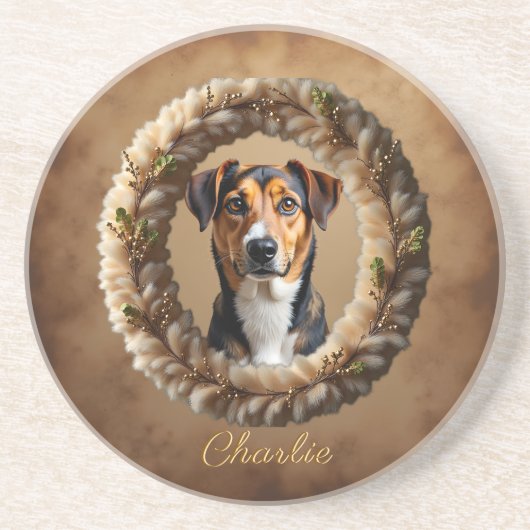 Custom Pet Portrait – Just Upload a Simple Photo Getränkeuntersetzer (Vorne)