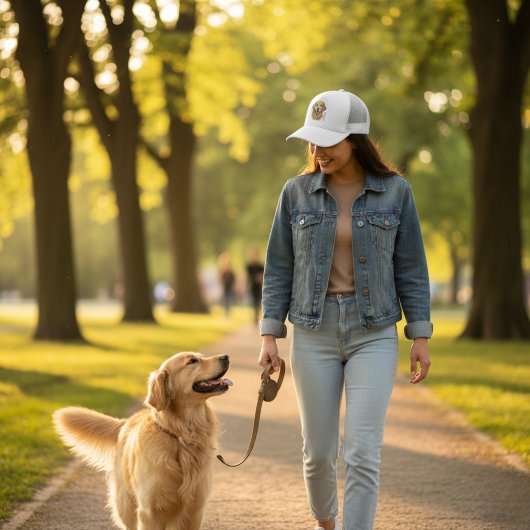 Custom Pet Portrait Personalized Hat Truckerkappe