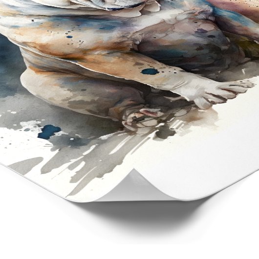 Custom Pet Portrait, Royal Pet Portrait Poster (Ecke)