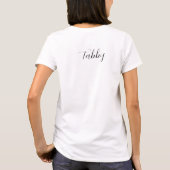 Custom Pet Portrait T-shirt – Your Cat in a Frame (Rückseite)