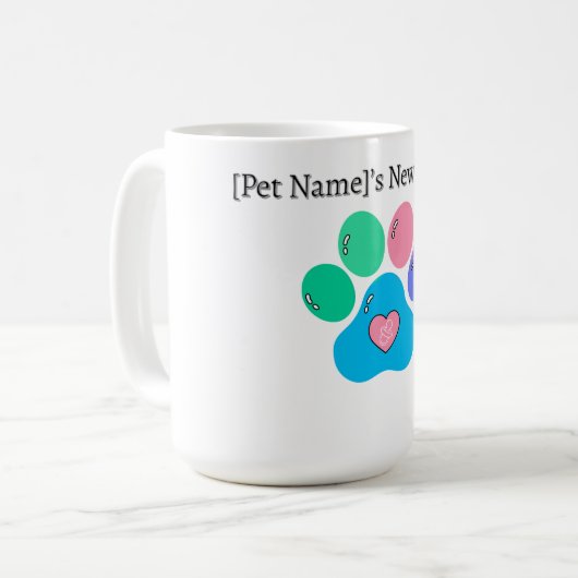 Custom Pet Sibling Baby Bodysuit - New Big Brother Kaffeetasse (Vorderseite Links)