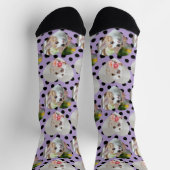 Custom Pet Socks Hund Mama Geschenk 2 Fotos Katzen Socken (Oben)