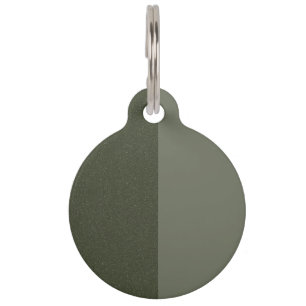 Custom Pet Tag - Moss Green Split Textur Haustiermarke