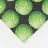 Custom Pet Tennis Ball Muster Fleecedecke (Ecke)