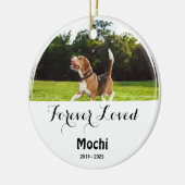 Custom Pet Tribute - Forever Loved Hund oder Cat G Keramik Ornament (Links)