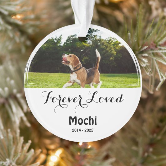 Custom Pet Tribute - Forever Loved Hund oder Cat G Ornament (Baum)